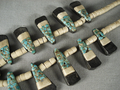 Early 1900's Santo Domingo Turquoise Necklace