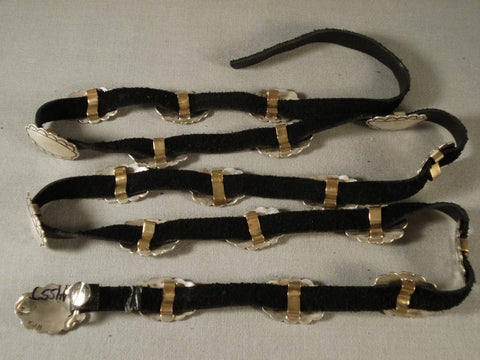 Very Rare & Authentic Vintage Navajo Kee Joe (d.) Silver Concho Belt