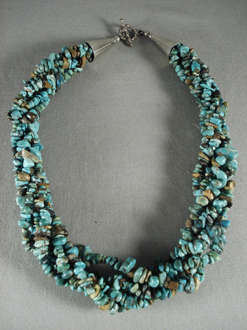 Fabulpus Vintage Santo Domingo Natural Turquoise Necklace