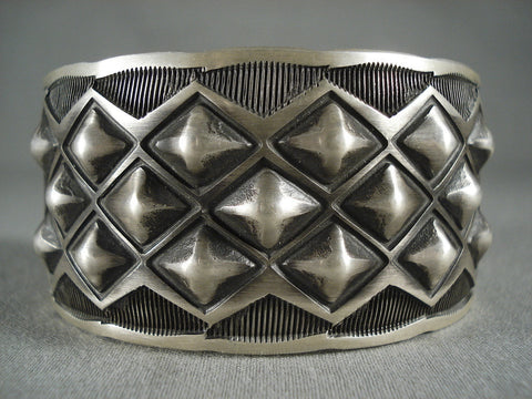 Museum Navajo 'Protruding Silver Works' Silver Bracelet