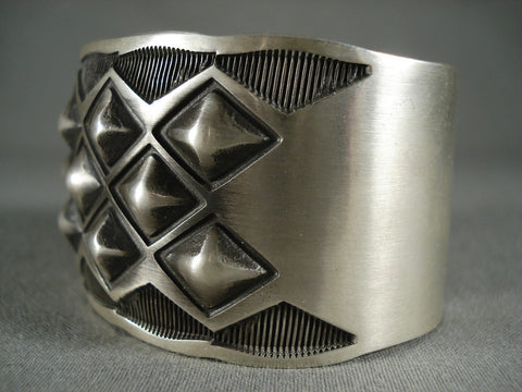 Museum Navajo 'Protruding Silver Works' Silver Bracelet