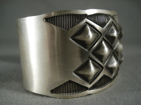 Museum Navajo 'Protruding Silver Works' Silver Bracelet