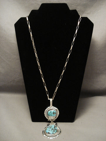 The Best Old Zuni Robert Leekya Turquoise Necklace