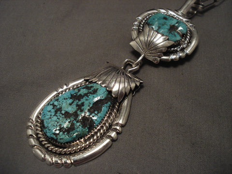 The Best Old Zuni Robert Leekya Turquoise Necklace