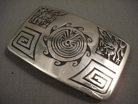 Museum Vintage Hopi Geometric Silver Bracelet