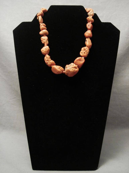 The Chunkiest Vintage Navajo Coral Choker Necklace