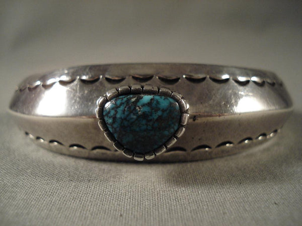 Museum Vintage Navajo Blue Medicine Turquoise Bracelet