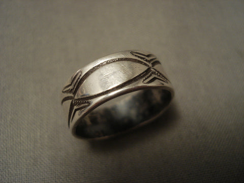 1910's Vintage Navajo Ingot/coin Silver Ring