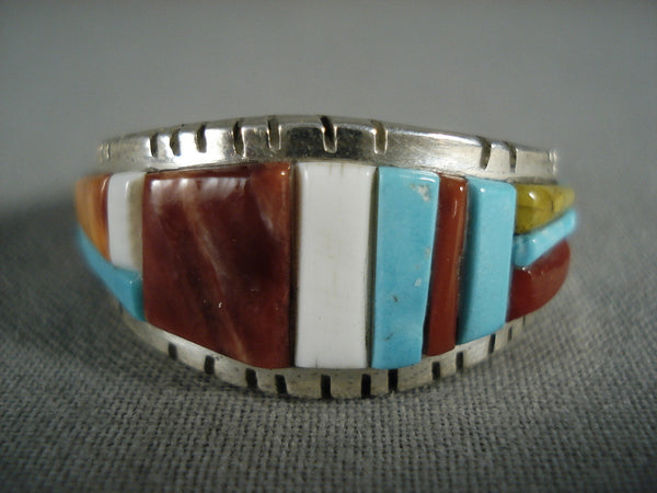 Important And Amazing Modernistic Navajo Turquoise Spiny Oyster Ring