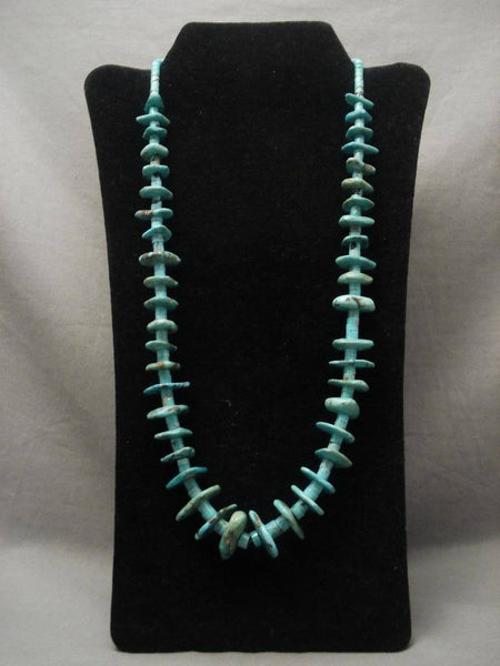 Very Old Vintage Navajo Turquoise Heishi Necklace