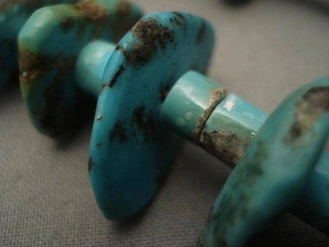 Very Old Vintage Navajo Turquoise Heishi Necklace