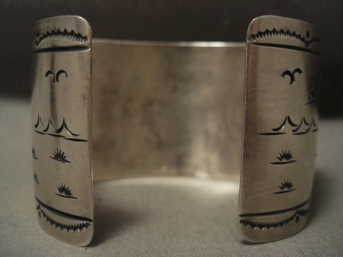 Museum 'Tri-dancing Kokopelli' Hopi/ Navajo Silver Bracelet