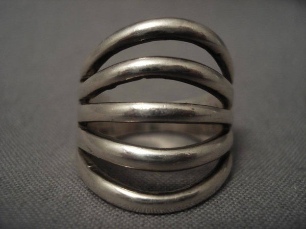 Important Vintage Navajo Kenneth Begay Silver Ring