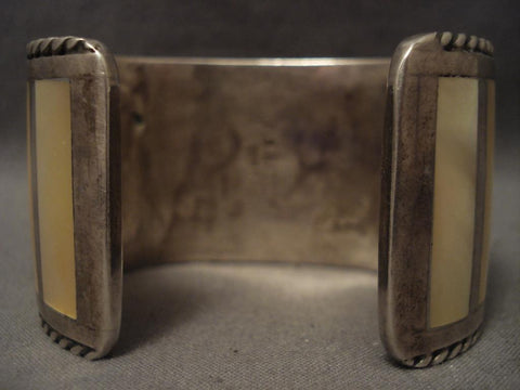 One Of The Best Vintage Zuni Owl Silver Heavy Bracelet