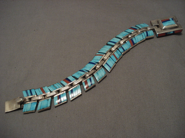 Museum Vintage Navajo Jimmie King Jr Turquoise Silver Bracelet