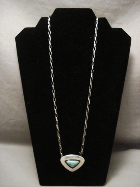 Important Old Hopi Ralph Tawangyaouma Turquoise Necklace