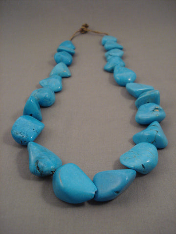 410 Grams Monster Turquoise Nugget Vintage Navajo Necklace