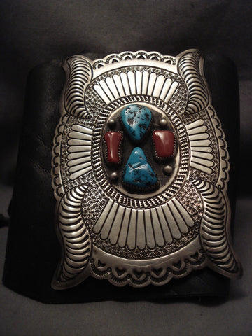 Mega Navajo Vintage Hand Wrought Ketoh Silver Bracelet