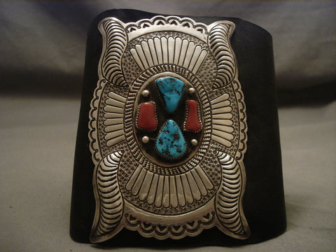 Mega Navajo Vintage Hand Wrought Ketoh Silver Bracelet