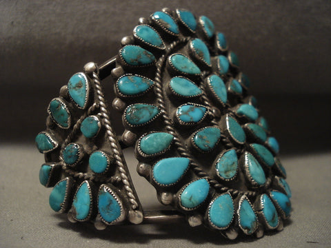 Earlier 1900's Vintage Navajo Turquoise Silver Bracelet