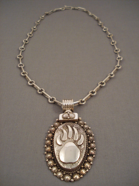 Important Navajo 'Heavy Chain' Silver Necklace