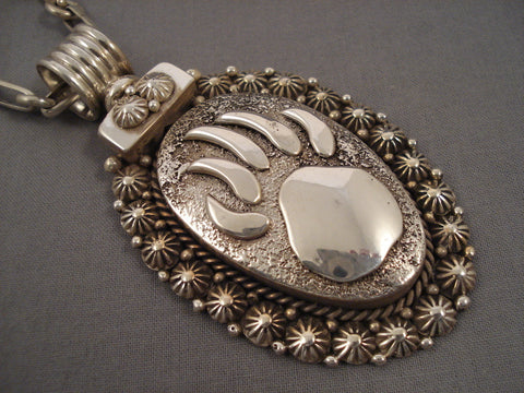 Important Navajo 'Heavy Chain' Silver Necklace