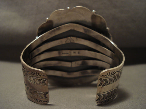 Now That Is A Big Navajo Turquoise Silver Bracelet