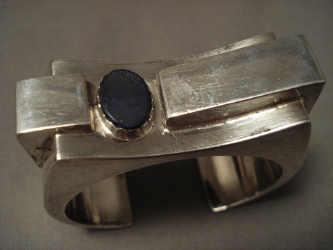 Absolutely Incredible Advanced Silver Work Lapis Silver Bracelet