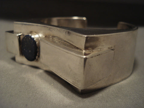 Absolutely Incredible Advanced Silver Work Lapis Silver Bracelet