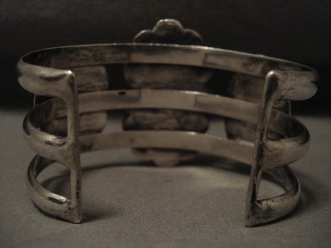 Museum Vintage Navajo Spider Turquoise Silver Bracelet