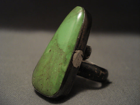 One Of The Best Vintage Navajo Gaspeite Silver Ring