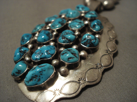 Advanced Silver Work 'Unique Bead' Turquoise Silver Necklace