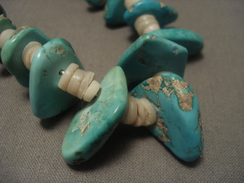 Very Old Santo Domingo Turquoise Necklace