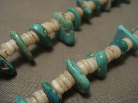 Very Old Santo Domingo Turquoise Necklace