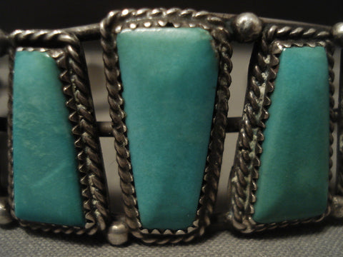 Museum Vintage Navajo Turquoise Silver Bracelet