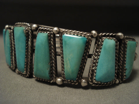Museum Vintage Navajo Turquoise Silver Bracelet