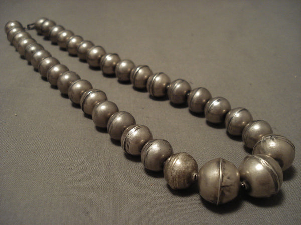 Earlier 1900's Vintage Navajo Silver Hand Wrought Necklace