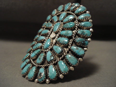 Absolutely Colossal Navajo Turquoise Silver Ring