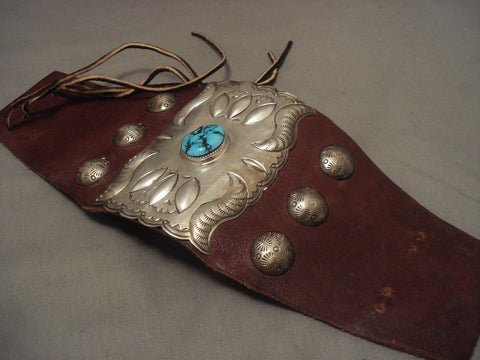 Mind Blowing Vintage Hige Navajo Turquoise Silver Ketoh Bracelet