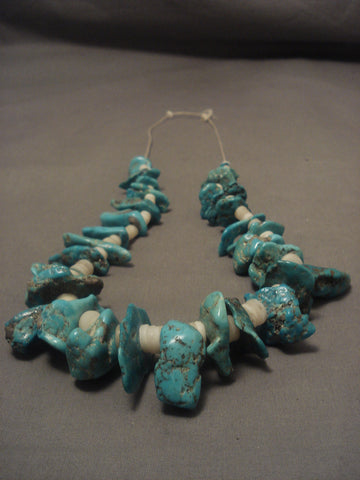 Earlier 1900's Vintage Santo Domingo Turquoise Necklace