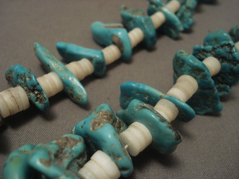 Earlier 1900's Vintage Santo Domingo Turquoise Necklace