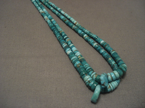 Earlier 1900's Vintage Santo Domingo Turquoise Necklace Old