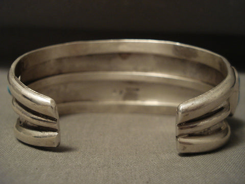 Museum Vintage 1950's Navajo Turquoise Silver Bracelet