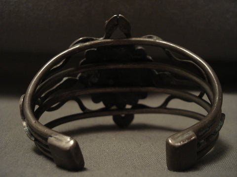 Late 1800's / Early 1900's Opulent Vintage Navajo Cerrillos Turquoise Bracelet