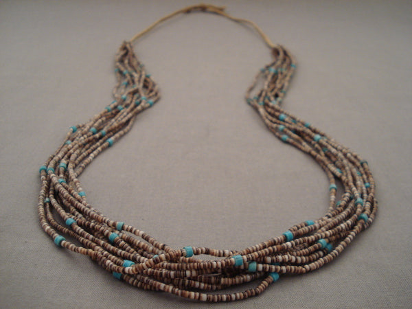 Early Vintage Navajo 'Fine Heishi' Advanced Weave Necklace Old