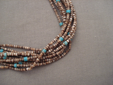 Early Vintage Navajo 'Fine Heishi' Advanced Weave Necklace Old