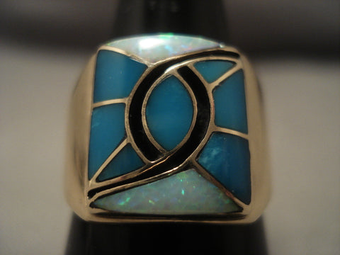 Mind Boggling Vintage Navajo blue Cairco Lake Turquoise Silver Bracelet Old