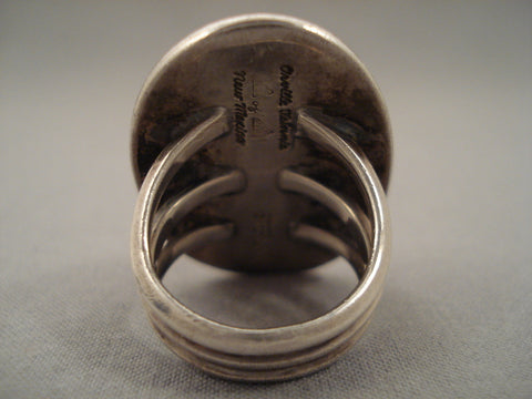 Colossal Vintage Navajo Silver Bead Ring Old