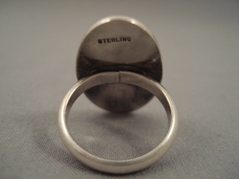 Impressive Vintage Hopi Silver Ring Old