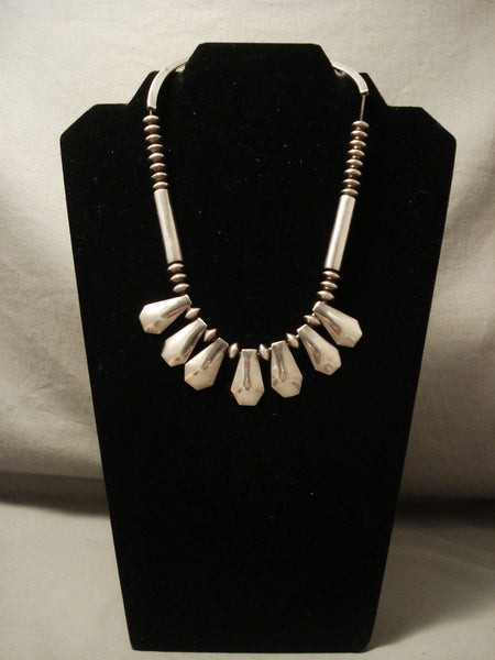 Museum Vintage Navajo 'Advanced Silver Work' Silver Necklace